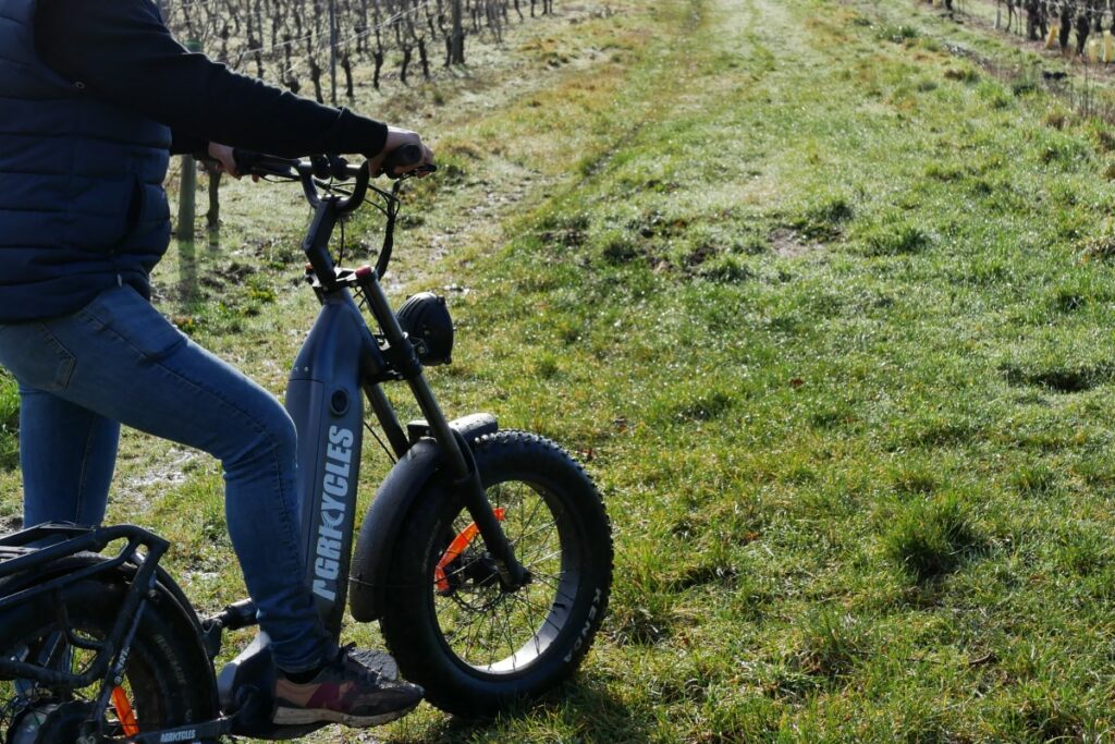 trottinette électrique tout terrain dans un champ